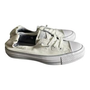 Converse Women’s Chuck Taylor All Star White Shoreline Slip On Sneakers Size-5